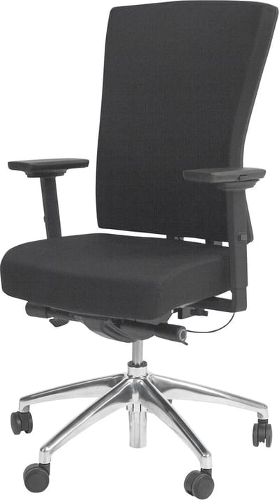 Schaffenburg serie 300 NEN Comfort ergonomische bureaustoel met zwart voetkruis en 5 jaar volledige garantie op alle bewegende delen