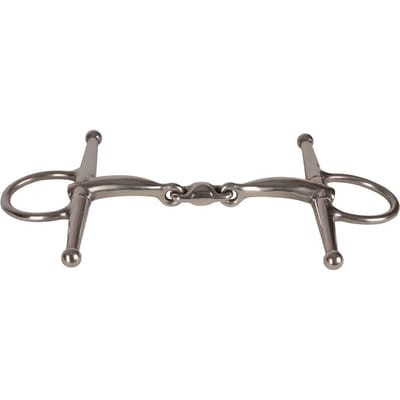 Dubbel gebroken sporenbit voor paard van roestvrij staal Velari Full Cheek Bit 14mm