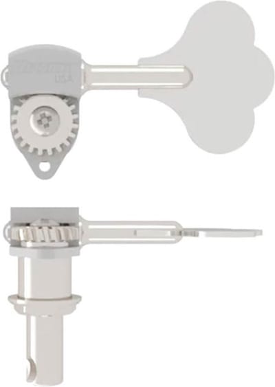 Hipshot HS0670C HB6 3/8 USA Ultralite bass tuning machine, chrome, clover key