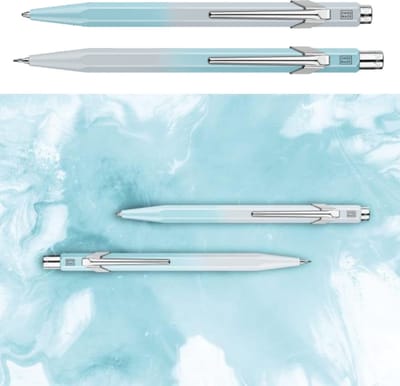 Caran d'Ache - Blue Lagoon 849 - duo balpennen