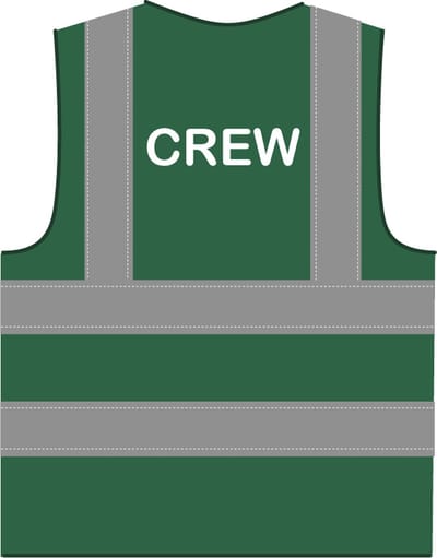 Crew hesje RWS donkergroen