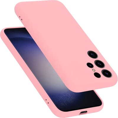 Cadorabo Hoesje geschikt voor Samsung Galaxy S23 ULTRA in LIQUID ROZE - Beschermhoes gemaakt van flexibel TPU silicone Case Cover