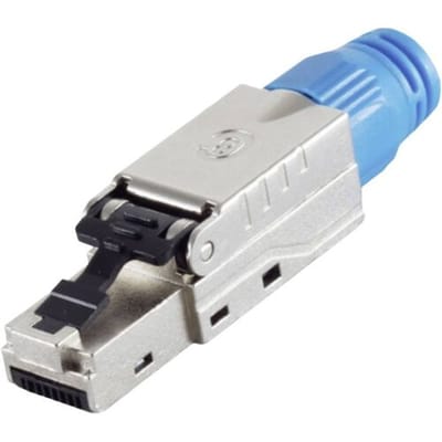 BKL Electronic RJ-45 stekker, CAT 8.1, zonder gereedschap.. STP 10121216 RJ45, stekker Zilver 1 stuk(s)