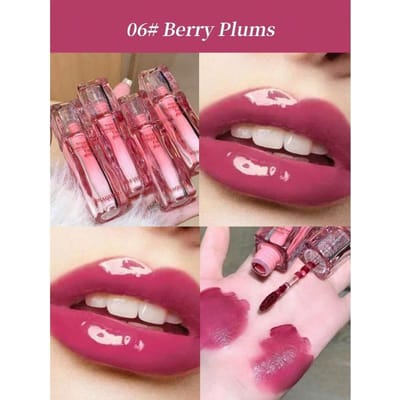 1 stuk hydraterende glanzende lipgloss, op waterbasis, hoge glans lip tint, langdurig, veelzijdig voor dagelijks gebruik