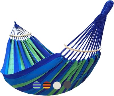 Grote Hangmat voor 2 Personen - 220 x 160 cm - Robuust en Duurzaam - Voor Buiten en Binnen - Rood