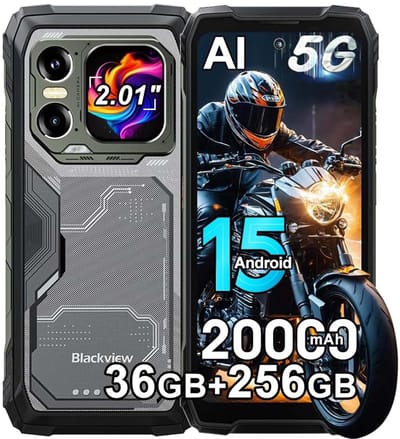 Blackview XPLORE 1 Robuuste Smartphone 5G - 36GB RAM - 256GB ROM - 20000mAh - 6.78 inch Robuuste Telefoon - Android 15 - 64MP+50MP Camera - IP68/IP69K - NFC - OTG - GPS - Zwart