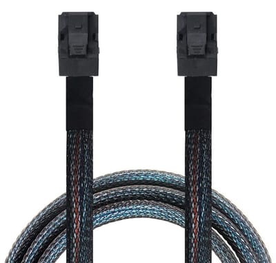 Internal Mini SAS HD SFF-8643 naar Mini SAS High Density HD SFF-8643 Datakabel voor Server en RAID 50cm - Hoge Snelheid, Betrouwbare Verbinding, Ideaal voor Dataopslag
