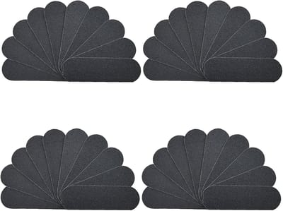 Voetvijl Navullingen - Eeltverwijderaar Pads - Pedicure Thuis - 40 Stuks Set - 1.7 x 5.3 cm - Zwart