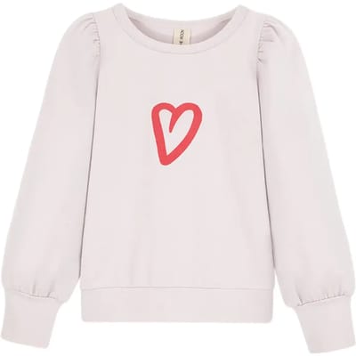 Meisjes Sweatshirt Kids on the Moon Heart Top