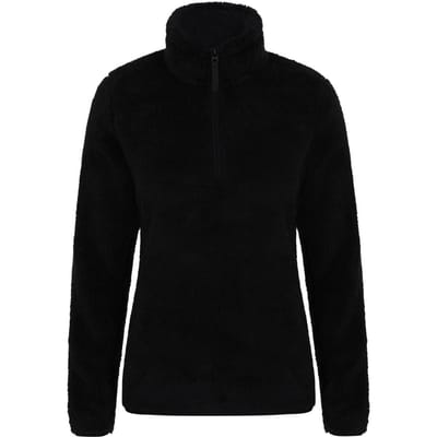 Mountain Warehouse Dames/Dames Teddy Fleece Quarter Zip Fleece Top (Zwart)