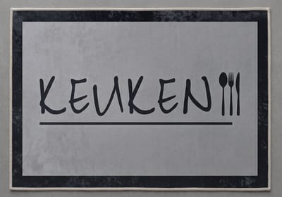 De Groen Home Vloerkleed 80x120cm - Knus Koken Collectie - Keukenloper - Halloper - Wasbaar Antislip Zacht Tapijt