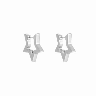 WeLoveSilver - oorbellen sterretjes - chirurgisch staal - zilverkleurig