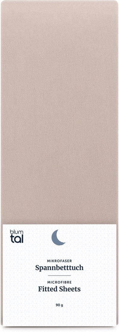Blumtal Hoeslaken - Microfiber Hoeslakens - 90 x 200 x 30cm - Taupe