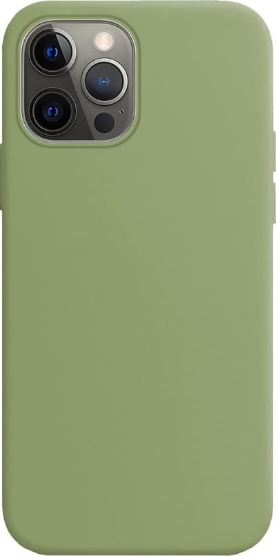 Hoes - Geschikt voor Apple iPhone 13 Pro - Sterk & Shockproof - Hoesje Cover - Siliconen Case - Groen