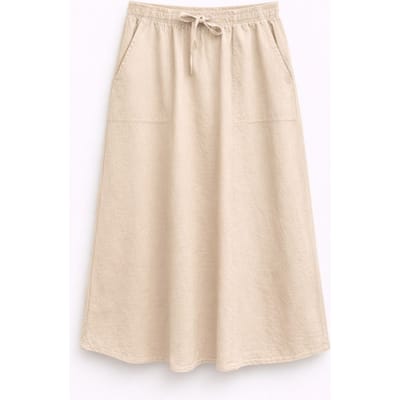 Hoge Taille Poplin Rok met Touwtje Detail