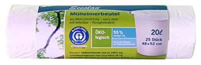 Scheurvaste afvalzakken van 20 liter - 100% gerecycled materiaal voor diverse toepassingen