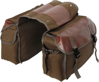 Waterdichte Motorzijtassen Canvas Set voor Motorrijden Touring Zijbagage Gereedschapstas OPrijskoffer