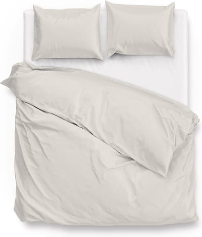 ZoHome Satinado Dekbedovertrek - Tweepersoons - 200x200/220 cm - Offwhite