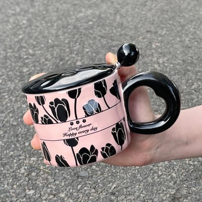 Cadeau de Remise de Diplôme à l'Enseignant Cadeau Souvenir Étudiant Femme Mug en Céramique Tasse à Eau Tasse Pratique Boîte Cadeau Café 301-400ml