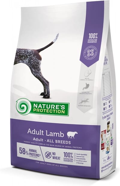 Nature's Protection Adult - Droogvoer Honden - Lam - 12kg - Voor Alle Rassen