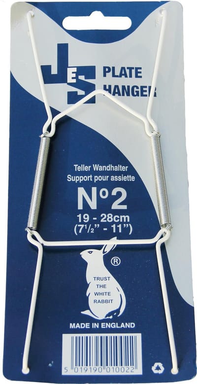 Bordenhanger en tegelhouder ophangsysteem - wit - Nr 2 voor 19-28 (medium)