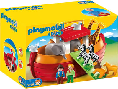 Ark van Noach - Dieren Speelset - Kinderen Spelen - Neem Mee Ontwerp - 32.5 x 22.5 cm - Multicolor
