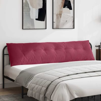 vidaXL - Rugkussen - Wijnrood - 200 - x - 50 - cm - Corduroy - stof