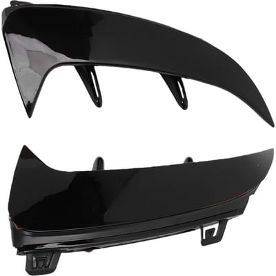 Spoiler de pare-chocs arrière Canard latéral Évent de remplacement pour Classe A W177 Ligne AMG Hayon Gauche Droite Noir Brillant black