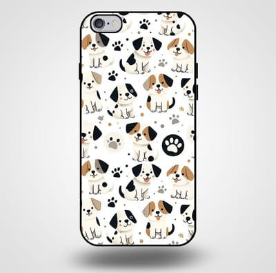 Smartphonica Telefoonhoesje voor iPhone 6/6s Plus met honden opdruk - TPU backcover case honden design geschikt voor iPhone 6/6s Plus