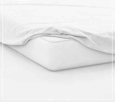 The One Bedding Hoeslaken - 160 x 220 cm - Lits jumeaux - Katoen/Satijn - Wit