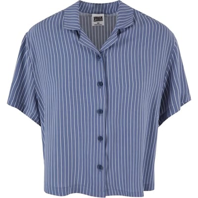 Urban Classics - Viscose Resort Blouse - XS - Blauw
