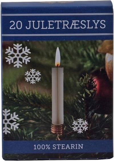 Kerstboomkaarsjes - 97/13 - wit - 40 kaarsjes in 2 verpakkingen - kerst - kerstboomverlichting - kaarsen kerstboom
