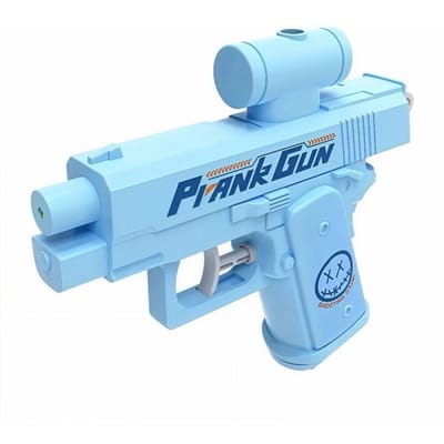 Prank Twee-weg Waterpistool, Omgekeerde Spuitpistolen voor Feesten & Zomer Nieuwigheid Zwembad Watergevecht Activiteiten Ideeën Cadeau Speelgoed blauw