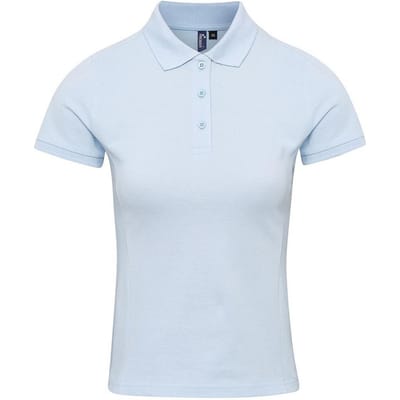 Premier Dames/Dames Coolchecker Plus Poloshirt (Lichtblauw)