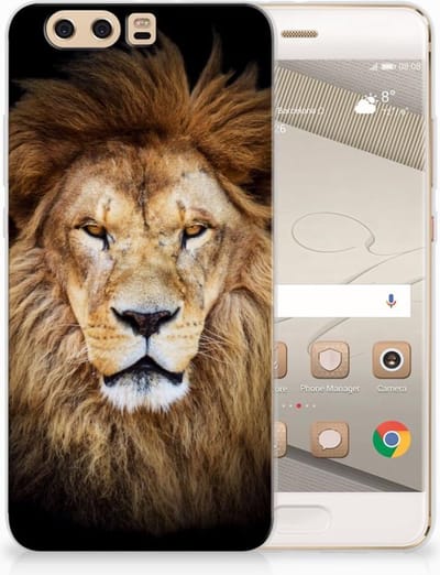 Huawei P10 Plus TPU Hoesje Leeuw
