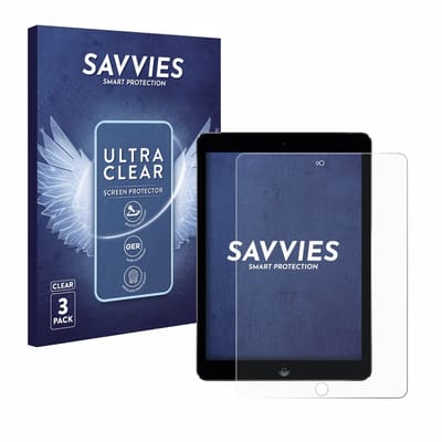 Savvies - Screenprotector voor Apple iPad Air 2 2014 - Folie Beschermfolie transparant 3 Stuks