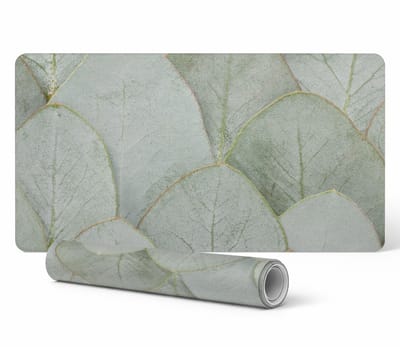 Vinyl beschermmat voor op de werkplek, bladeren in harmonie, 90x45 cm