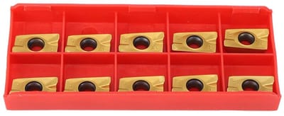 Dailygoods - 10PCs Frezen Wisselplaten - Snijgereedschap - Hoge hardheid - 1 x 1 x 1 cm - Roestvrijstaal - Geschikt voor fijn frezen - 15-50HRC