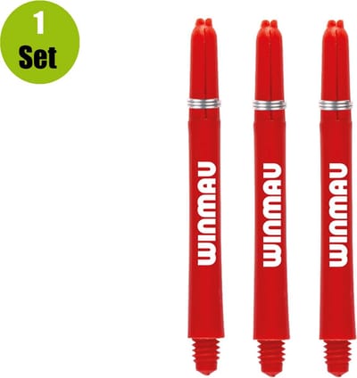 Winmau Dart Shafts Nylon Signature - Rood - Short - (1 Set)