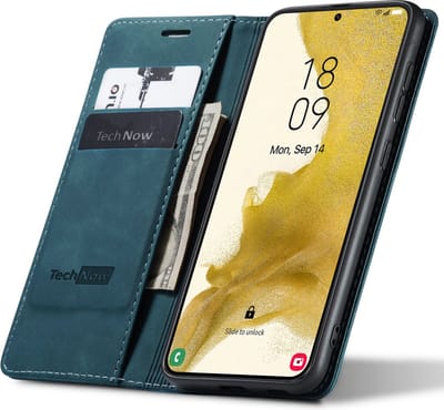 Hoesje geschikt voor Samsung Galaxy S23 - Book Case Leer Slimline Blauw
