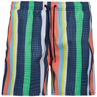 Ragman Swim Short Multi Stripe Pattern Marine-Multi / male