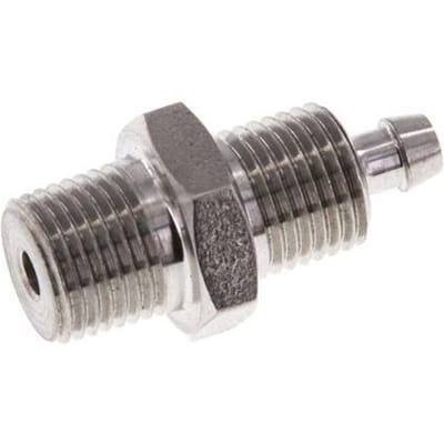 6x4 & 1/8''NPT RVS 1.4571 Rechte Opsteekkoppeling Buitendraad