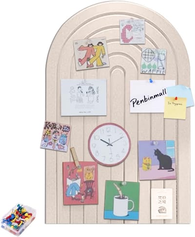 Solidchoice - Vilt Prikbord 60 x 40 cm met Ronde Hoeken en Zelfklevend