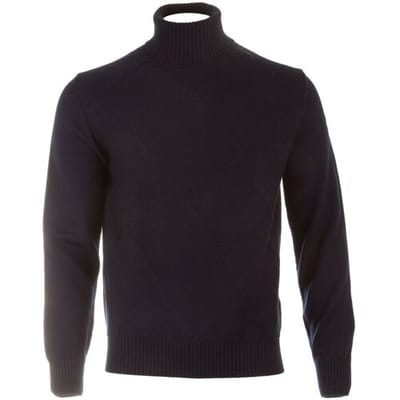 Paul & Shark Trui Diamond Pattern Turtleneck Navy / male