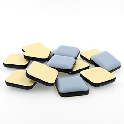 Zelfklevende PTFE-Teflon meubelglijders - Vierkant - Bescherm je vloer - Verkrijgbaar in verschillende maten (50mm) - Set van 16