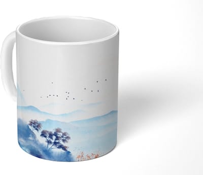 Mok - Koffiemok - Schilderij - Olieverf - Natuur - Mokken - 350 ML - Beker - Koffiemokken - Theemok