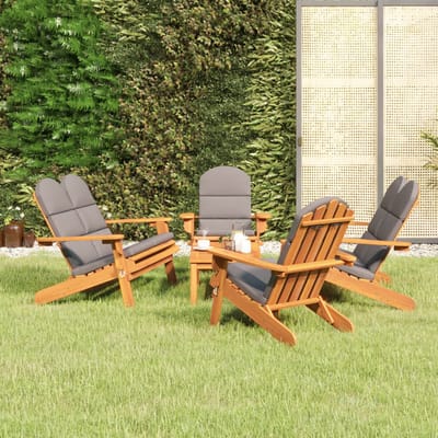 vidaXL - 5-delige - Loungeset - Adirondack - massief - acaciahout