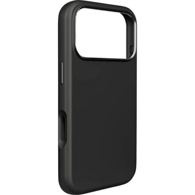 Puro Icon Mag Pro Liquid Silicone Case for iPhone 17 Pro MagSafe Compatible with Camera Protection and Aluminum Buttons - Black