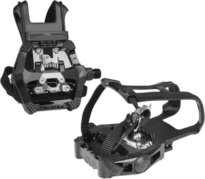 Aluminium Fietspedalen voor Mountainbikes met Toe Cage en Straps - Geschikt voor 9/16 Inch Axles, Ideaal voor Spin Bikes en Toertochten