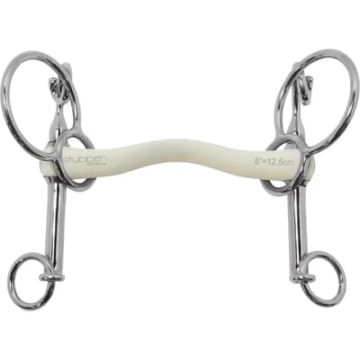 Pelham voor paard slakken met korte takken Stübben Fine Line Flex